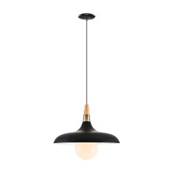 Modi Lighting Siyah Tekli Ahşap Eskitme Detaylı Sarkıt MOD-AV-4551-1BYS-ES