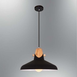 Modi Lighting Tekli Siyah Ahşap Detay Sarkıt MOD-AV-4551-1BSY