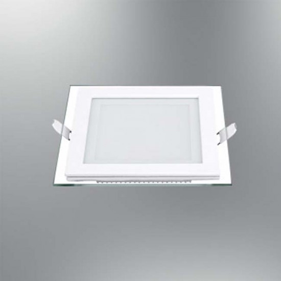 Özcan Aydınlatma 6500K LED Panel Camlı Kare Armatür 0202-12K,6500