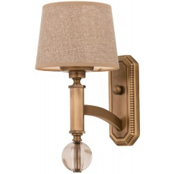 AVONNI AP-35002-1ES Eskitme Kaplama Aplik E27 Metal Cam Kumaş 25x18cm