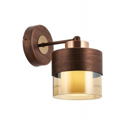 AVONNI AP-60193-1CPR Bakır Patina Boyalı Aplik E27 Metal Cam 14x19cm