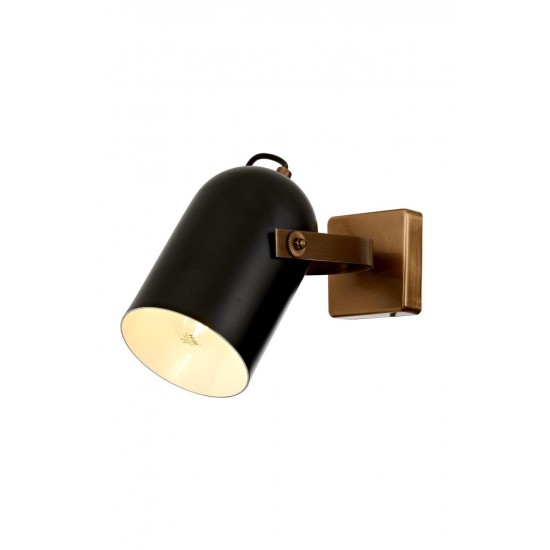 Modi Lighting Mod-60349-1E Siyah/Eskitme Boyalı/Kaplama Aplik E27 Metal 12cm