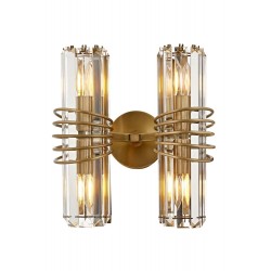 AVONNI AP-60398-2E Eskitme Kaplama Aplik E14 Metal Kristal 30x20cm