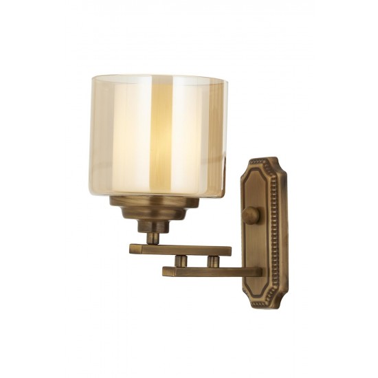 AVONNI AP-60402-1E Eskitme Kaplama Aplik E27 Metal Cam 25x15cm