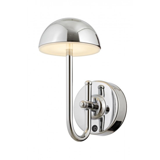 AVONNI AP-64004-K Krom Kaplama Aplik LED Metal Opal Pleksi 12x20cm