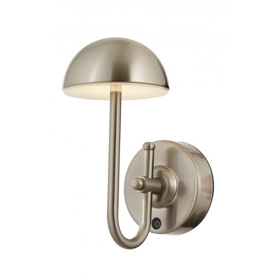 AVONNI AP-64004-N Nikel Kaplama Aplik LED Metal Opal Pleksi 12x20cm