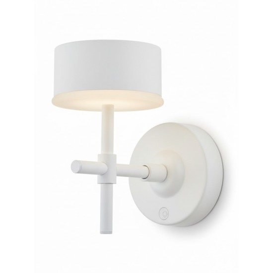 AVONNI AP-64005-BBY Siyah Boyalı Aplik LED Metal Opal Pleksi 12x20cm