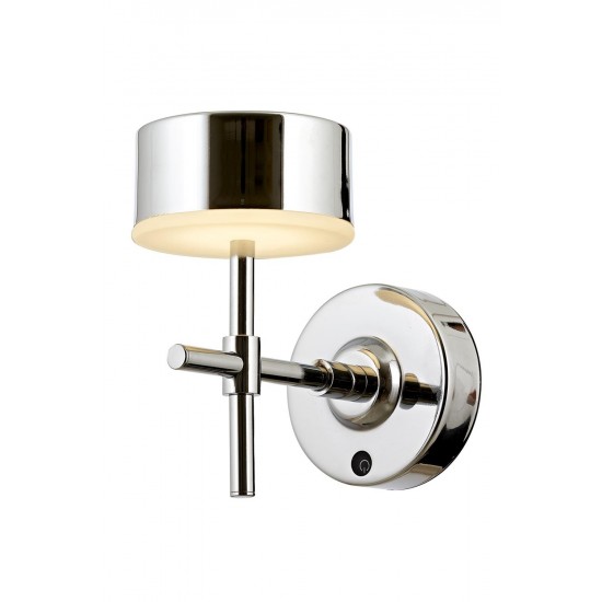 AVONNI AP-64005-K Krom Kaplama Aplik LED Metal Opal Pleksi 12x20cm