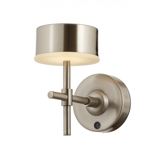 AVONNI AP-64005-N Nikel Kaplama Aplik LED Metal Opal Pleksi 12x20cm