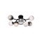 AVONNI AR-60453-6BSY Siyah Kaplama Modern Avize E14 Metal Cam 60cm