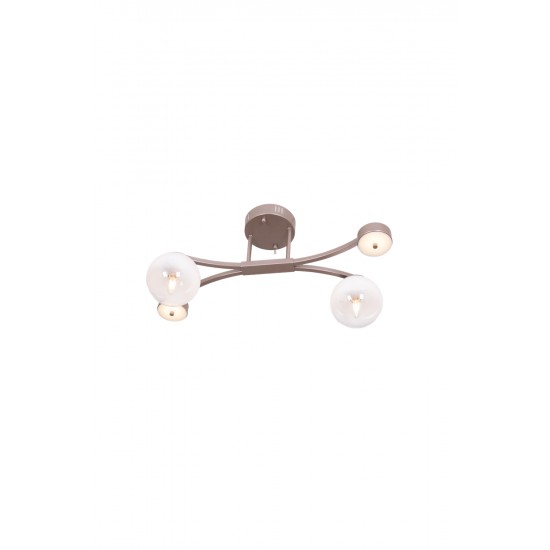 AVONNI AR-60473-4CP Cappucino Kaplama Modern Avize E14,LED ? Metal Cam 30x63cm
