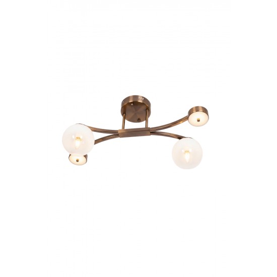 AVONNI AR-60473-4E Eskitme Kaplama Modern Avize E14,LED ? Metal Cam 30x63cm
