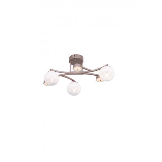 AVONNI AR-60473-6CP Cappucino Kaplama Modern Avize E14,LED ? Metal Cam 30x63cm
