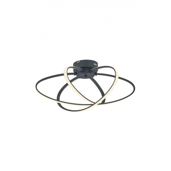 AVONNI AR-60353-3GR Antrasit Boyalı Modern Avize LED Metal 51cm