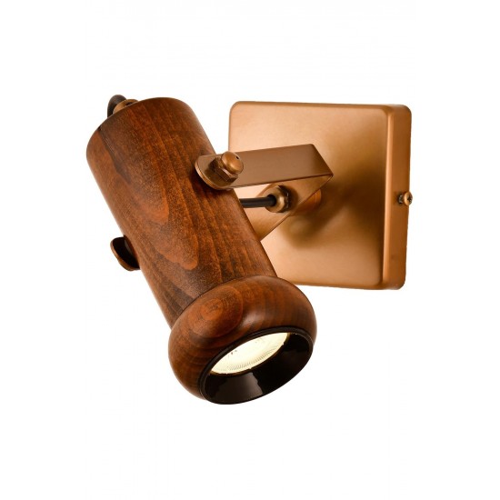 AVONNI AR-60414-1EX Eskitme Boyalı Modern Avize LED Metal Ahşap 10x25cm