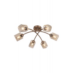 AVONNI AR-60435-6E Eskitme Kaplama Modern Avize E27 Metal Cam 40cm