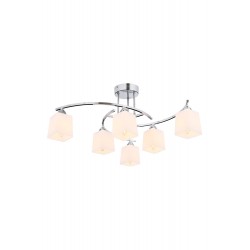 AVONNI AV-1373-6K Krom Kaplama Modern Avize E14 Metal Cam 60cm