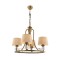 Modi Lighting Mod-1597-4ES Eskitme Kaplama Modern Avize E27 Metal Cam Kumaş 52cm