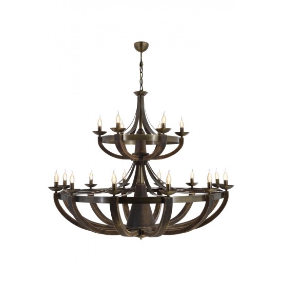 Modi Lighting Mod-1644-12+6E Eskitme Kaplama Modern Avize E14 Metal Ahşap 147cm Modi Lighting Mod-1644-12+6E Eskitme Kaplama Modern Avize E14 Metal Ahşap 147cm