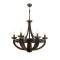 Modi Lighting Mod-1644-6E Eskitme Kaplama Modern Avize E14 Metal Ahşap 70cm