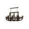 Modi Lighting Mod-1644-8E-YM Eskitme Kaplama Modern Avize E14 Metal Ahşap 106x58cm