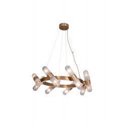 AVONNI AV-60454-8E Eskitme Kaplama Modern Avize E14 Metal Cam 80cm