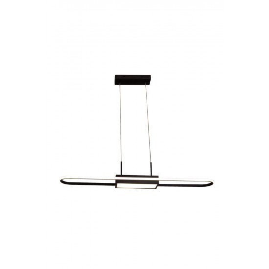 AVONNI AV-60456-BSY Siyah Kaplama Modern Avize E14,LED ? Metal 15x80cm