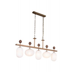 AVONNI AV-60463-5EY Eskitme Kaplama Modern Avize E27 Metal Cam 15x80cm