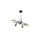 AVONNI AV-60464-6Y-BSY Siyah, Eskitme Boyalı, Kaplama Modern Avize E27-GU10 Metal Cam 20x105cm