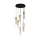 AVONNI AV-60465-6ET Siyah Kaplama Modern Avize GU10 Metal Cam 40cm