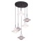 AVONNI AV-60466-6T-BSY Siyah Kaplama Modern Avize E14 Metal Cam 40cm