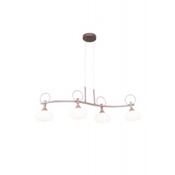 AVONNI AV-60470-4Y-CP Cappucino Kaplama Modern Avize E27 Metal Cam 15x80cm