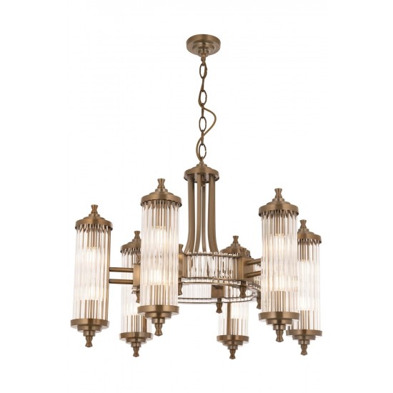 AVONNI AV-35001-6E Eskitme Kaplama Modern Avize E14 Metal Cam 70cm