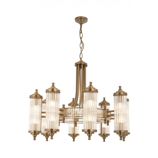 AVONNI AV-35001-8E Eskitme Kaplama Modern Avize E14 Metal Cam 80cm