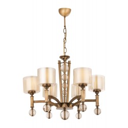 AVONNI AV-35002-6E Eskitme Kaplama Modern Avize E27 Metal Cam 75cm