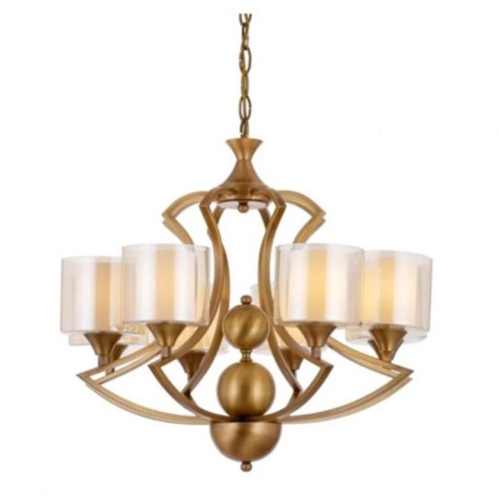 AVONNI AV-35003-8E Eskitme Kaplama Modern Avize E27 Metal Cam 70cm