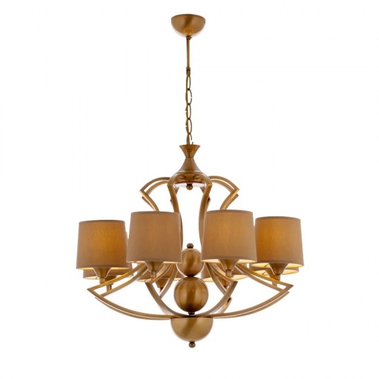 AVONNI AV-35003-8ES Eskitme Kaplama Modern Avize  Metal Kumaş 70cm