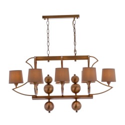 AVONNI AV-35003-8ES-YM Eskitme Kaplama Modern Avize  Metal Kumaş 55x0cm