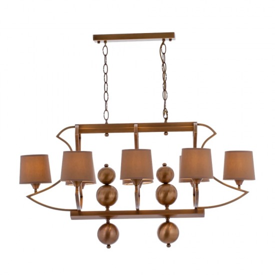 AVONNI AV-35003-8ES-YM Eskitme Kaplama Modern Avize  Metal Kumaş 55x0cm