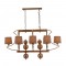 AVONNI AV-35003-8ES-YM Eskitme Kaplama Modern Avize  Metal Kumaş 55x0cm