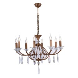 AVONNI AV-35004-8E Eskitme Kaplama Modern Avize E27 Metal Cam 65cm