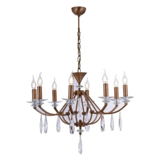 AVONNI AV-35004-8E Eskitme Kaplama Modern Avize E27 Metal Cam 65cm