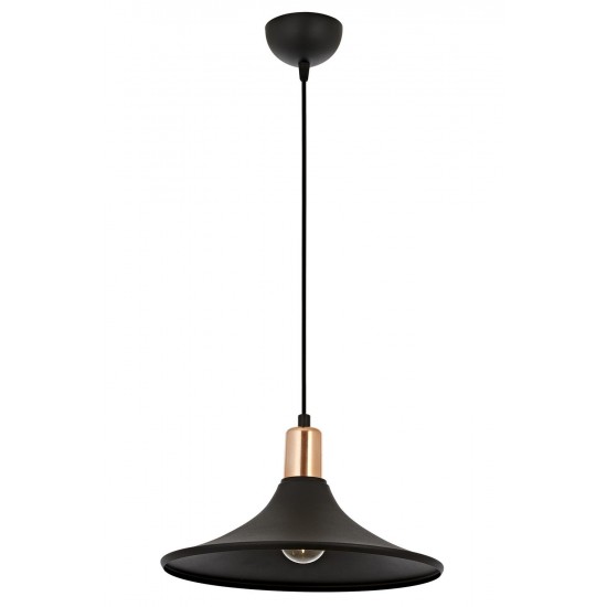 AVONNI AV-4106-M28-BSY Siyah Boyalı Modern Avize E27 Metal 30cm