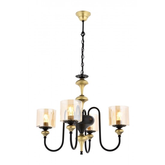 Modi Lighting Mod-4161-4E Eskitme Kaplama Modern Avize E27 Metal Cam 62cm Modi Lighting Mod-4161-4E Eskitme Kaplama Modern Avize E27 Metal Cam 62cm