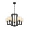 AVONNI AV-60190-5BSY Siyah Kaplama Modern Avize E27 Metal Cam 70cm