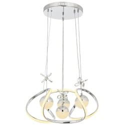 AVONNI AV-5281-4K Krom Kaplama Modern Avize  Metal Cam 40cm