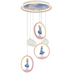 AVONNI AV-5284-PM Pembe Boyalı Modern Avize LED Metal 40cm