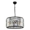 Modi Lighting Mod-60029-3BSY Siyah Boyalı Modern Avize E27 Metal Kristal 40cm
