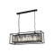 Modi Lighting Mod-60029-4Y-BSY Siyah Boyalı Modern Avize E27 Metal Kristal 80x22cm