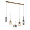 Modi Lighting Mod-60043-5EY-BF Eskitme Kaplama Modern Avize E14 Metal Cam 70x15cm